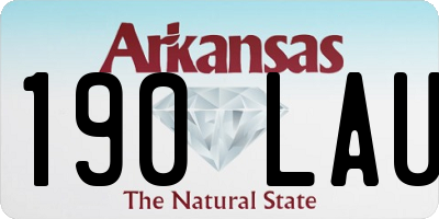 AR license plate 190LAU