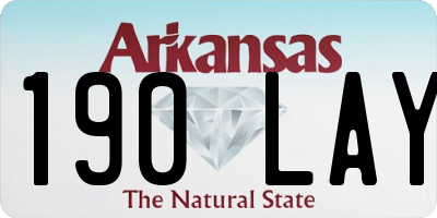 AR license plate 190LAY