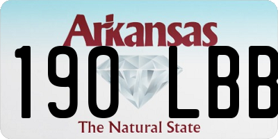 AR license plate 190LBB