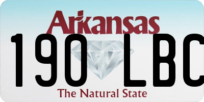 AR license plate 190LBC