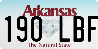 AR license plate 190LBF