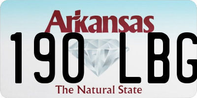 AR license plate 190LBG