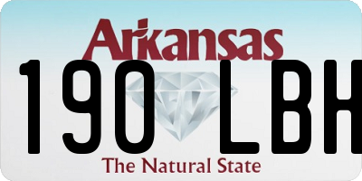 AR license plate 190LBH