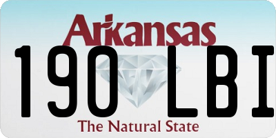 AR license plate 190LBI