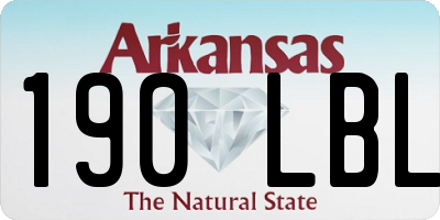 AR license plate 190LBL