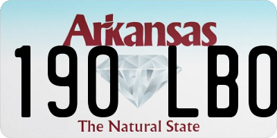 AR license plate 190LBO