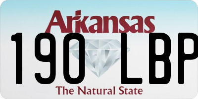 AR license plate 190LBP