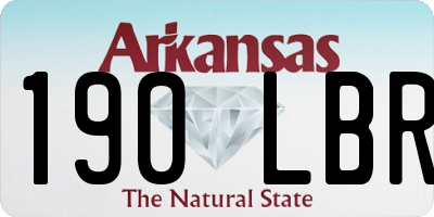 AR license plate 190LBR