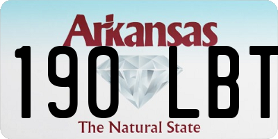 AR license plate 190LBT
