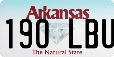 AR license plate 190LBU