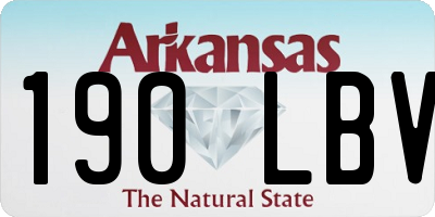 AR license plate 190LBV