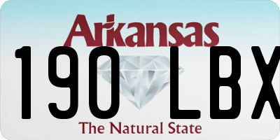AR license plate 190LBX