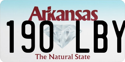 AR license plate 190LBY