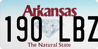 AR license plate 190LBZ