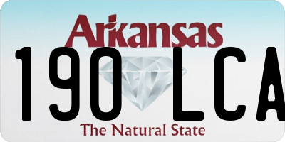 AR license plate 190LCA