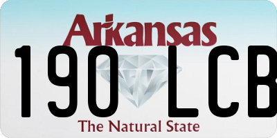AR license plate 190LCB