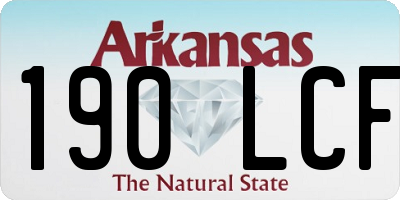 AR license plate 190LCF