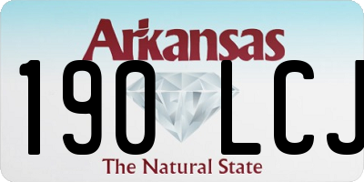 AR license plate 190LCJ
