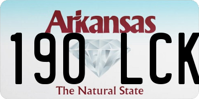 AR license plate 190LCK