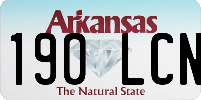 AR license plate 190LCN