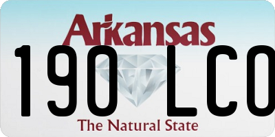 AR license plate 190LCO