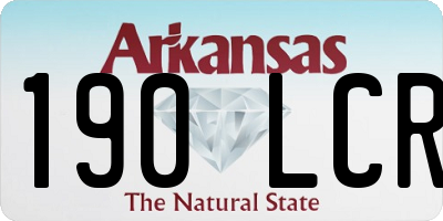 AR license plate 190LCR