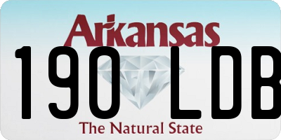 AR license plate 190LDB