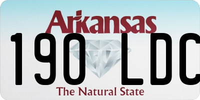 AR license plate 190LDC