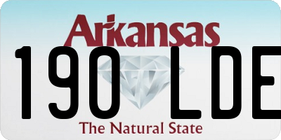 AR license plate 190LDE