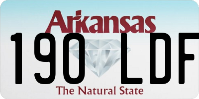 AR license plate 190LDF