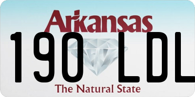 AR license plate 190LDL