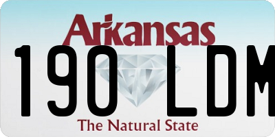 AR license plate 190LDM