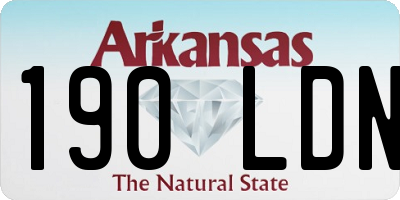 AR license plate 190LDN