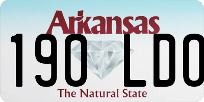 AR license plate 190LDO