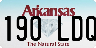 AR license plate 190LDQ