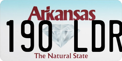 AR license plate 190LDR