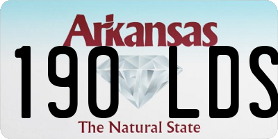 AR license plate 190LDS