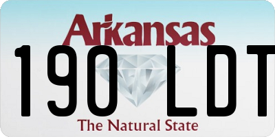 AR license plate 190LDT