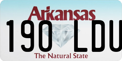 AR license plate 190LDU