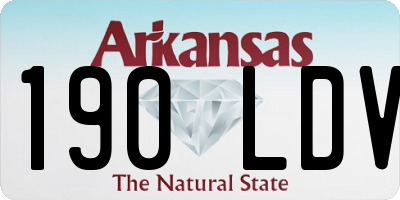 AR license plate 190LDV
