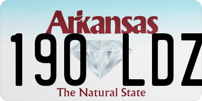 AR license plate 190LDZ