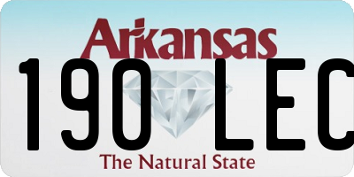 AR license plate 190LEC