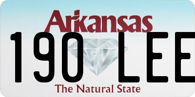 AR license plate 190LEE