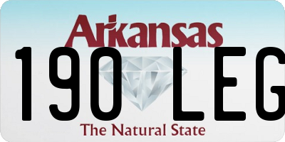 AR license plate 190LEG