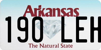 AR license plate 190LEH