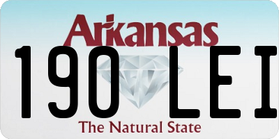 AR license plate 190LEI