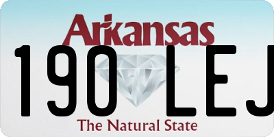 AR license plate 190LEJ