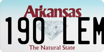 AR license plate 190LEM