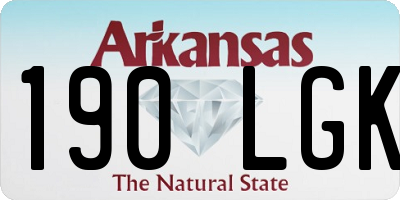 AR license plate 190LGK