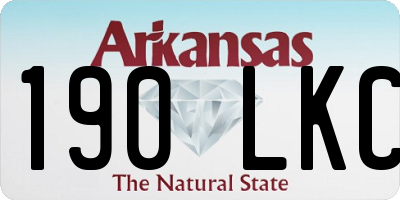 AR license plate 190LKC